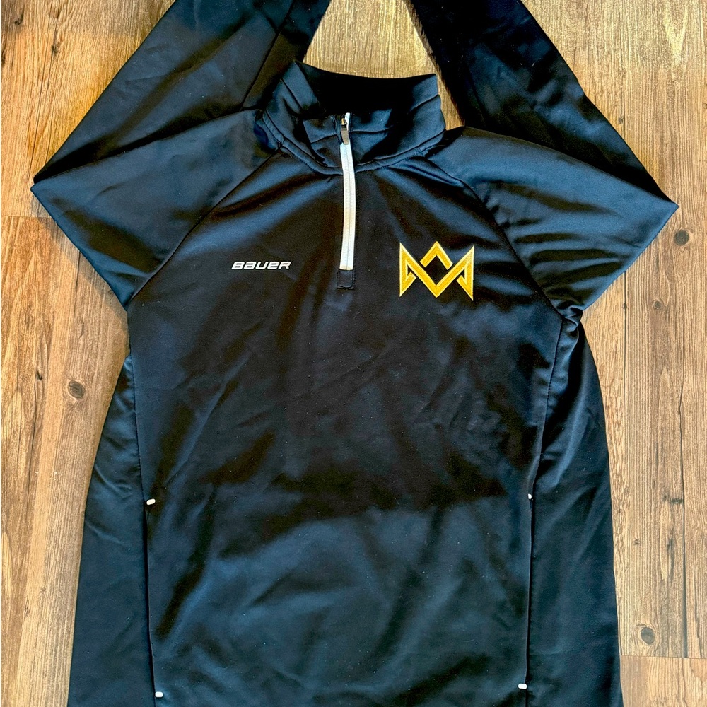 Bauer Black Zip Up Sweater